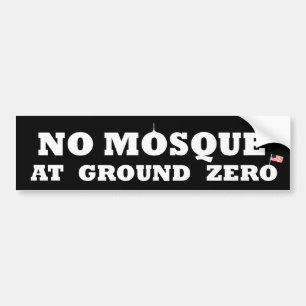 Autocollant De Voiture Aucune mosquée à point zéro