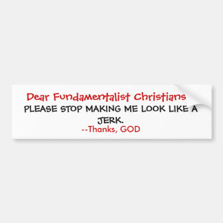 Autocollant De Voiture Aucune secousse de Dieu