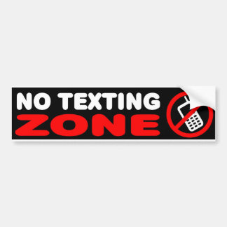 Autocollant De Voiture Aucune zone de service de mini-messages