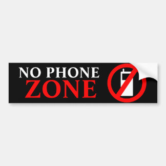 Autocollant De Voiture Aucune zone de téléphone
