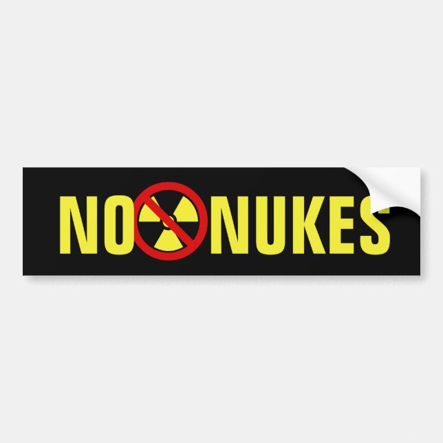 Autocollant De Voiture Aucunes armes nucléaires (Devant)