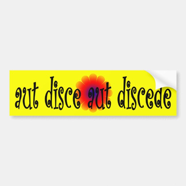 Autocollant De Voiture Aut disce aut discede (Devant)