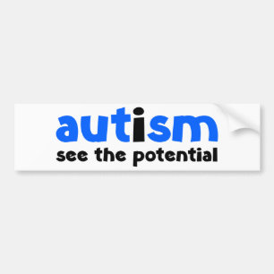 Autocollant De Voiture Autisme - voyez le potentiel