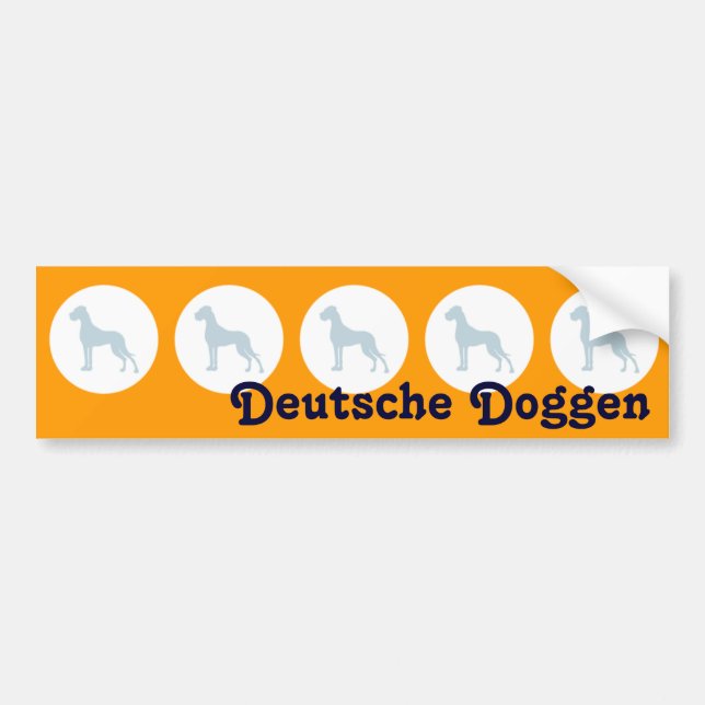 Autocollant De Voiture Autoaufkleber Doggen (Devant)