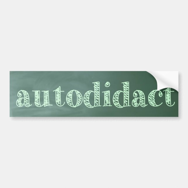 Autocollant De Voiture autodidacte (Devant)