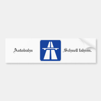Autocollant De Voiture Autoroute Bumpersticker