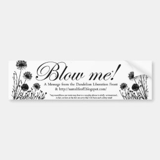 Autocollant De Voiture Avant de libération de pissenlit