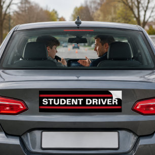 Autocollant De Voiture Avertissement de l'instructeur de conduite du nouv