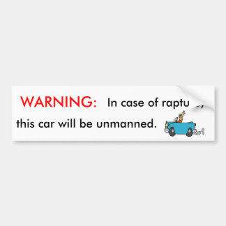 Autocollant De Voiture Avertissement : en cas d'enchantement
