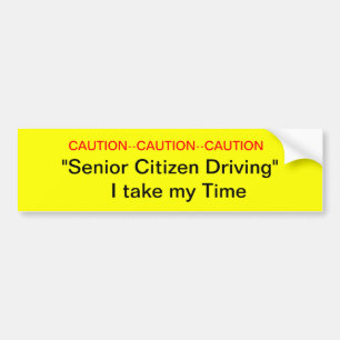 Autocollant De Voiture Avertissement Les seniors Conducteurs Sticker