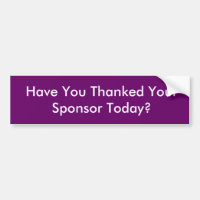 Avez-vous remercié votre sponsor aujourd'hui ?