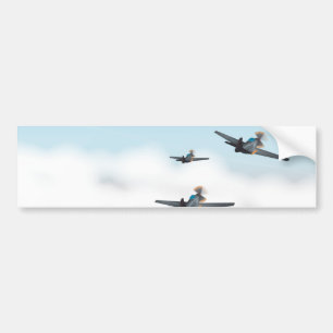Autocollant De Voiture Avions de la Seconde Guerre mondiale