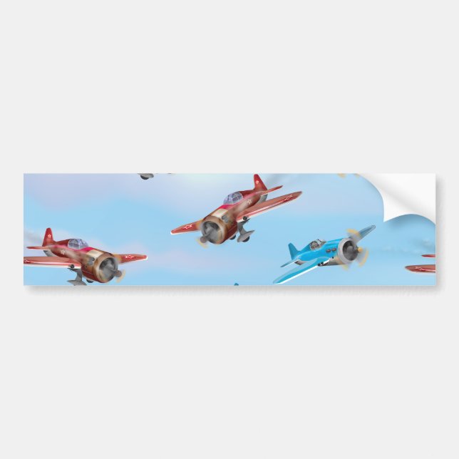 Autocollant De Voiture Avions Jouets (Devant)