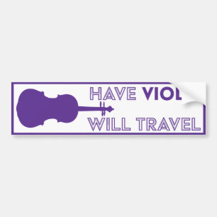 Autocollant De Voiture Avoir Viola va voyager Sticker pare-chocs