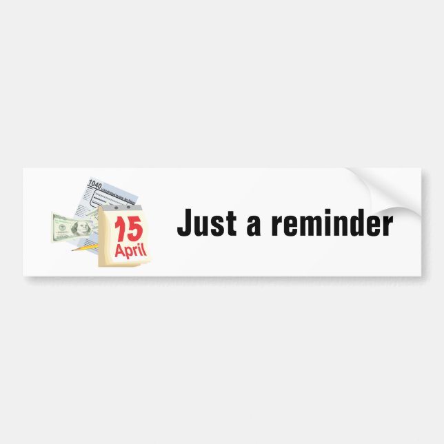 Autocollant De Voiture avril 15- (Devant)