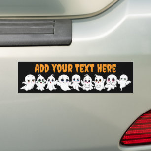 Autocollant De Voiture Baby Ghosts Éffrayant mignon Halloween humeur