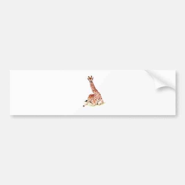 Autocollant De Voiture Baby Giraffe (Devant)