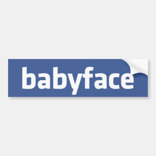 Autocollant De Voiture babyface drôle parodie de réseau social