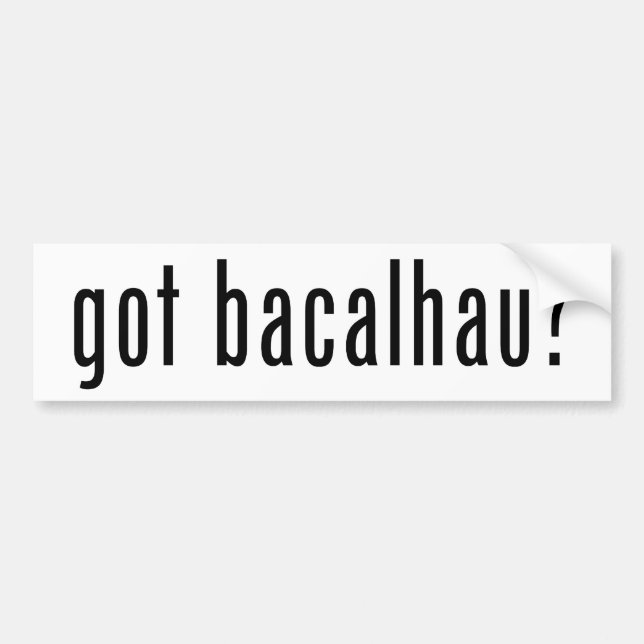 Autocollant De Voiture bacalhau obtenu ? (Devant)