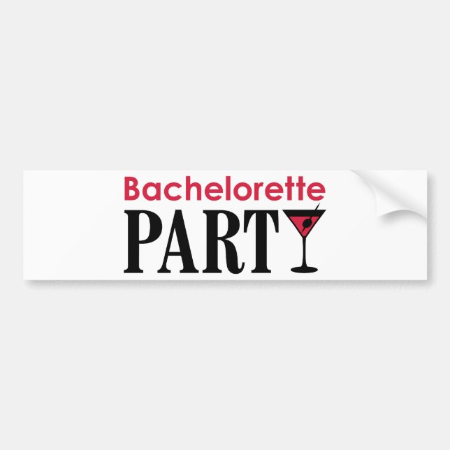 Autocollant De Voiture Bachelorette (Devant)