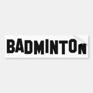 Autocollant De Voiture badminton