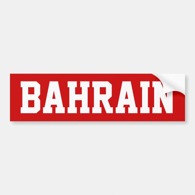 Autocollant De Voiture Bahreïn (Devant)