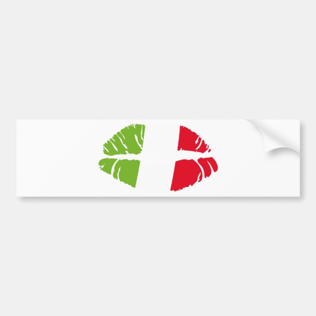 Autocollant De Voiture baiser de l'Italie (Devant)