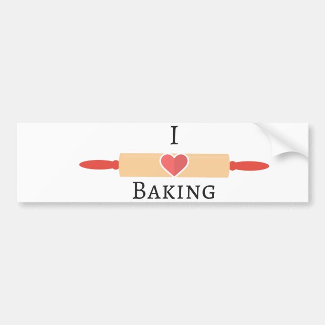Autocollant De Voiture Bakers Love (Devant)