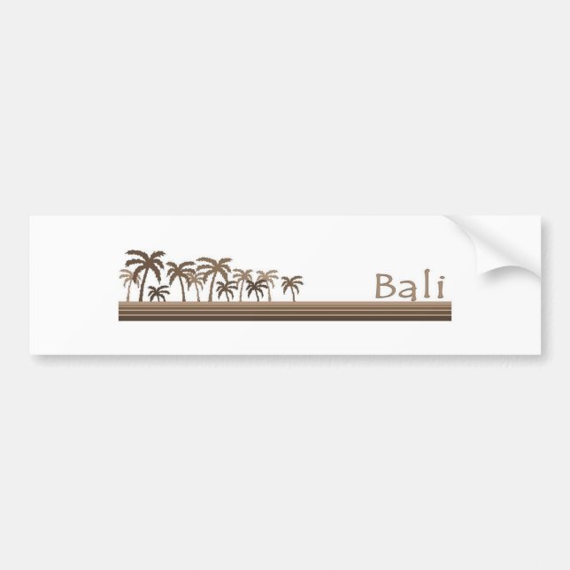Autocollant De Voiture Bali, Indonésie (Devant)