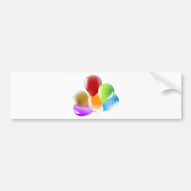 Autocollant De Voiture Ballons (Devant)