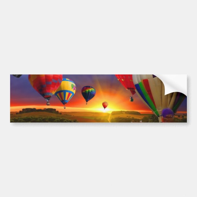 Autocollant De Voiture Ballons à air chaud (Devant)