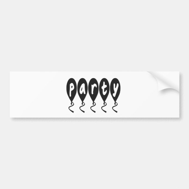 Autocollant De Voiture Ballons de fête (Devant)