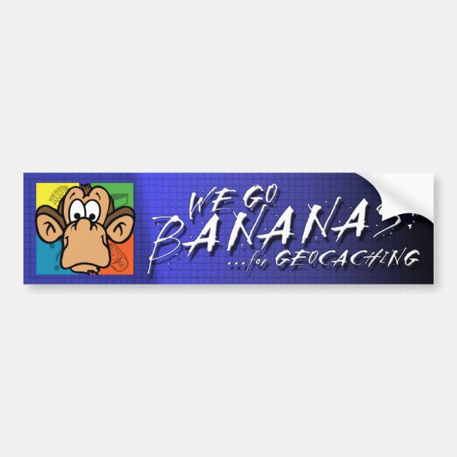 Autocollant De Voiture Bananes pour Geocaching (Devant)