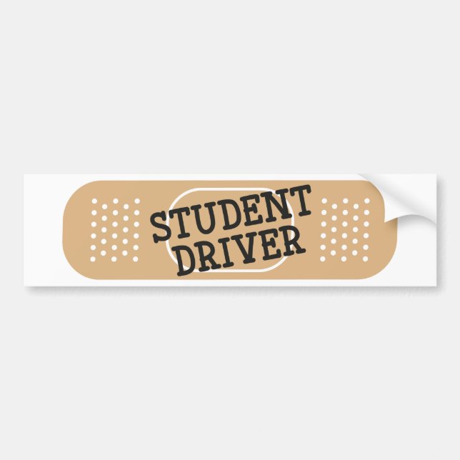 Autocollant De Voiture Bandage du conducteur étudiant (Devant)