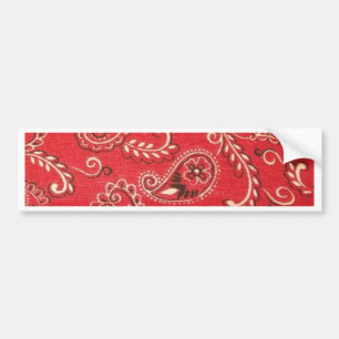Autocollant De Voiture Bandana rouge