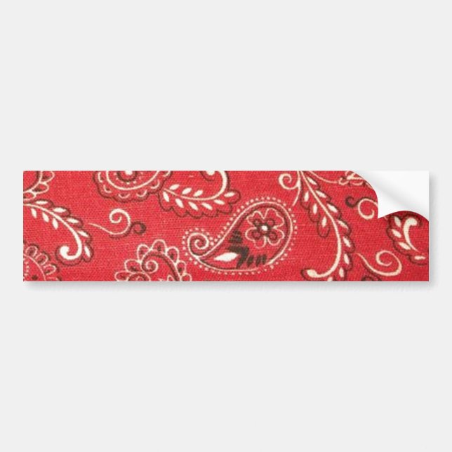Autocollant De Voiture Bandana rouge (Devant)