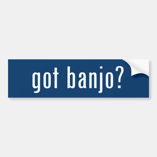 Autocollant De Voiture banjo obtenu ? (Devant)