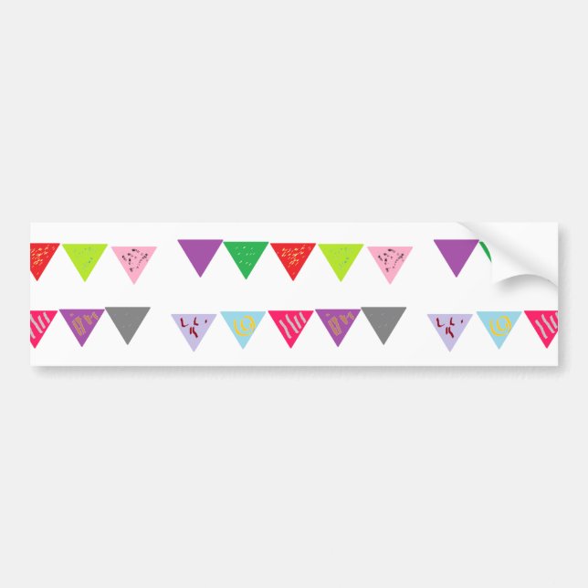 Autocollant De Voiture Bannière de fête déco (Devant)