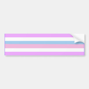AUTOCOLLANT DE VOITURE BARA DE DRAPEAU DE FIERTÉ INTERSEXE