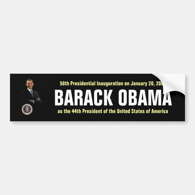 AUTOCOLLANT DE VOITURE BARACK OBAMA (Devant)