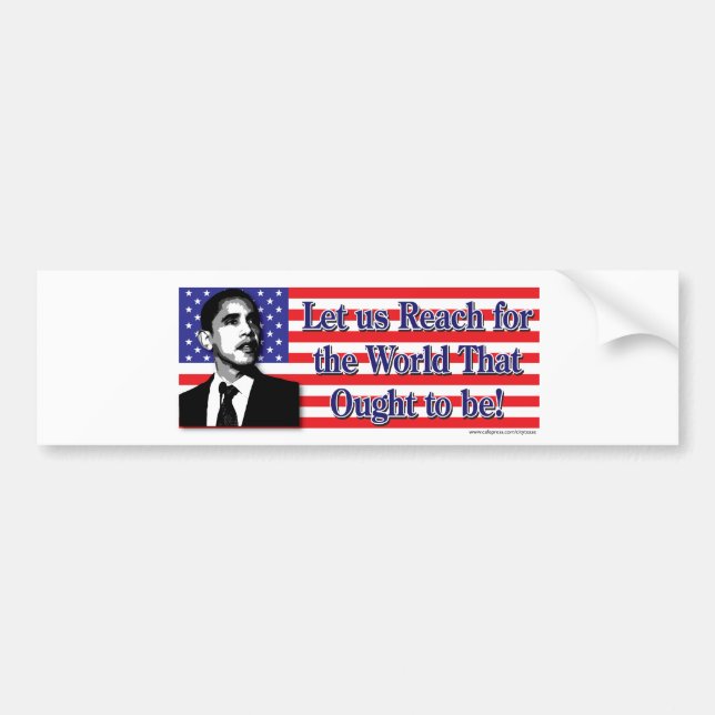 Autocollant De Voiture Barack Obama (Devant)