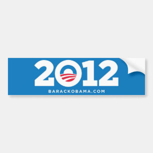 Autocollant De Voiture Barack Obama 2012 adhésifs pour pare-chocs (de