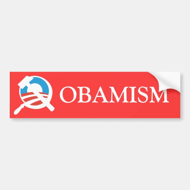 Autocollant De Voiture Barack Obama un marxiste socialiste (Devant)