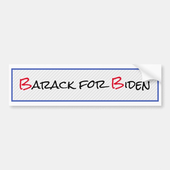 Autocollant De Voiture Barack pour Biden (Devant)