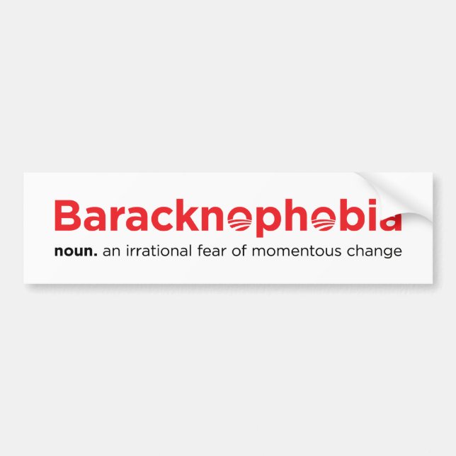 Autocollant De Voiture baracknophobia (Devant)