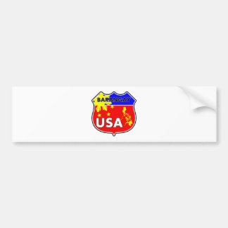 Autocollant De Voiture Barangay Etats-Unis