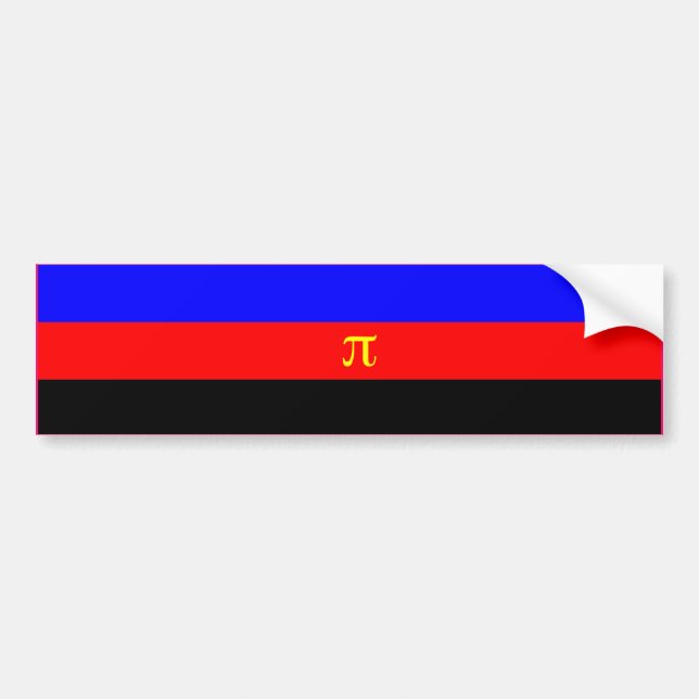 Autocollant De Voiture BARAQUE DE DRApeau DE Fierté POLYAMORE (Devant)