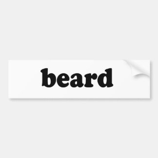 AUTOCOLLANT DE VOITURE BARBE