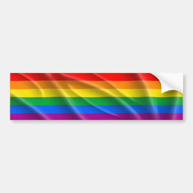 Autocollant De Voiture BARRE À DRAPEAU LGBT PRIDE -.png (Devant)