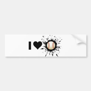 Autocollant De Voiture Base-ball d'amour de l'explosif I